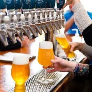 pouring drinks